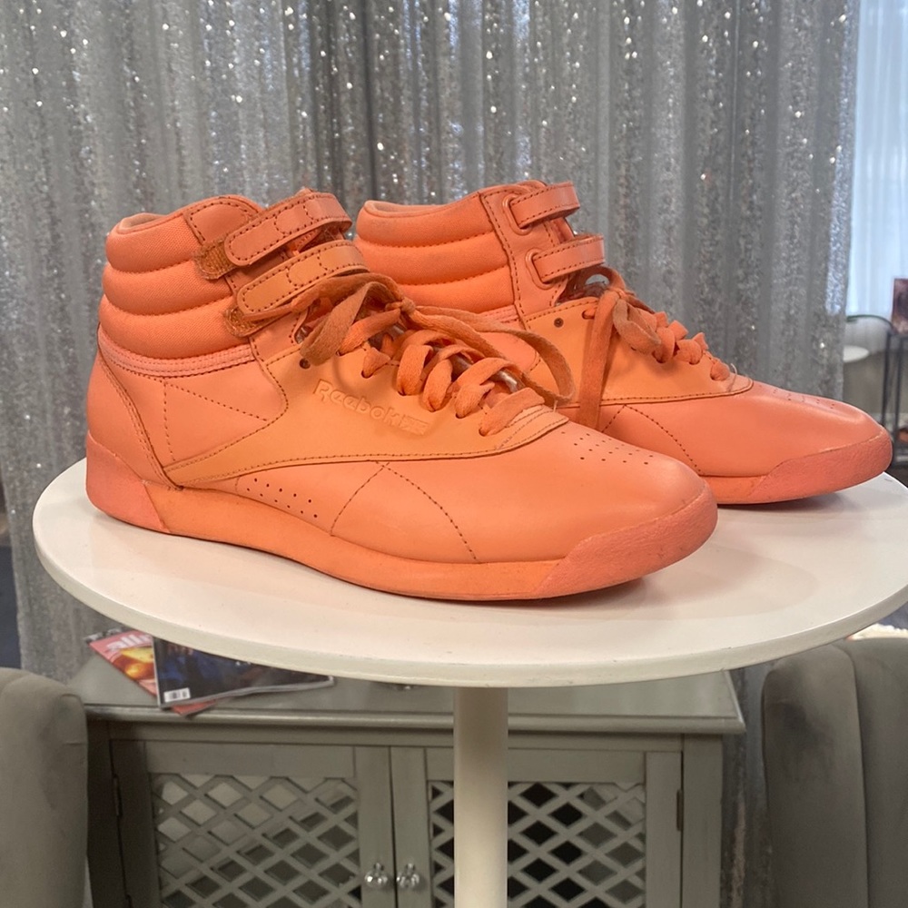 Size 7 1/2 Reebok Freestyle Coral Sneakers